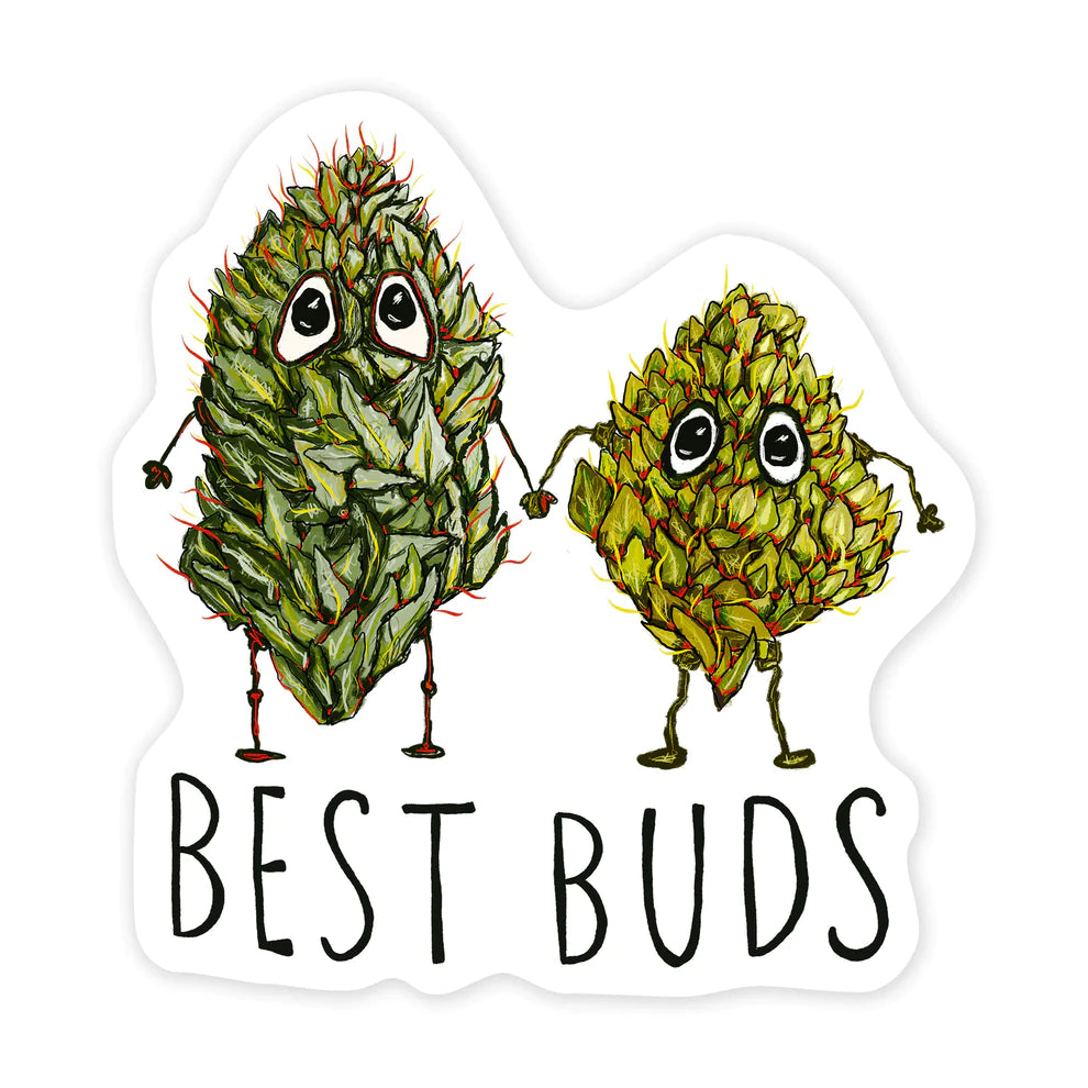 Best Buds Weed Sticker 5"