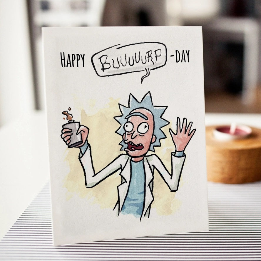 Card Happy Burp-Day Rick & Morty Birthday – www.shoptherocket.com card-happy-burp-day-rick-morty-birthday-www-shoptherocket-com