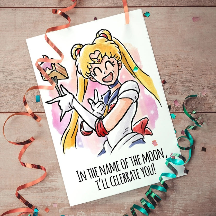 Card In The Name Of The Moon Birthday