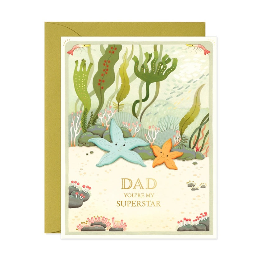 Card Starfish Father's Day