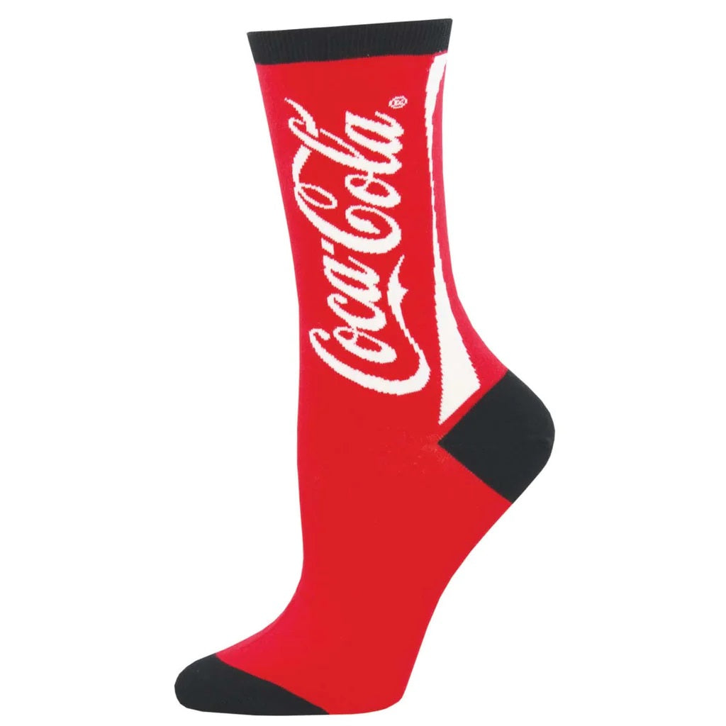 Coca-Cola Women's Crew Socks Red