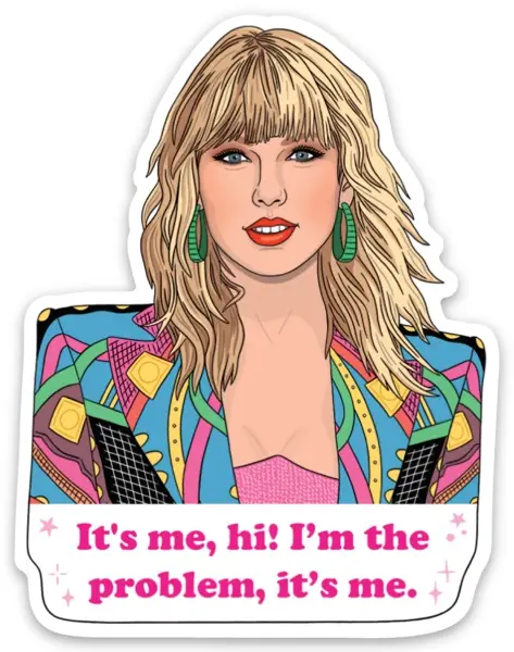 Taylor Swift It's Me Die Cut Sticker