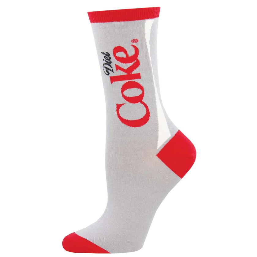 Diet Coke Women's Crew Socks Gray