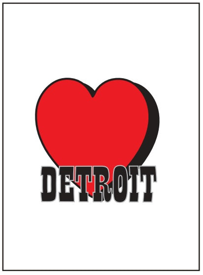 Big Pin Heart Detroit