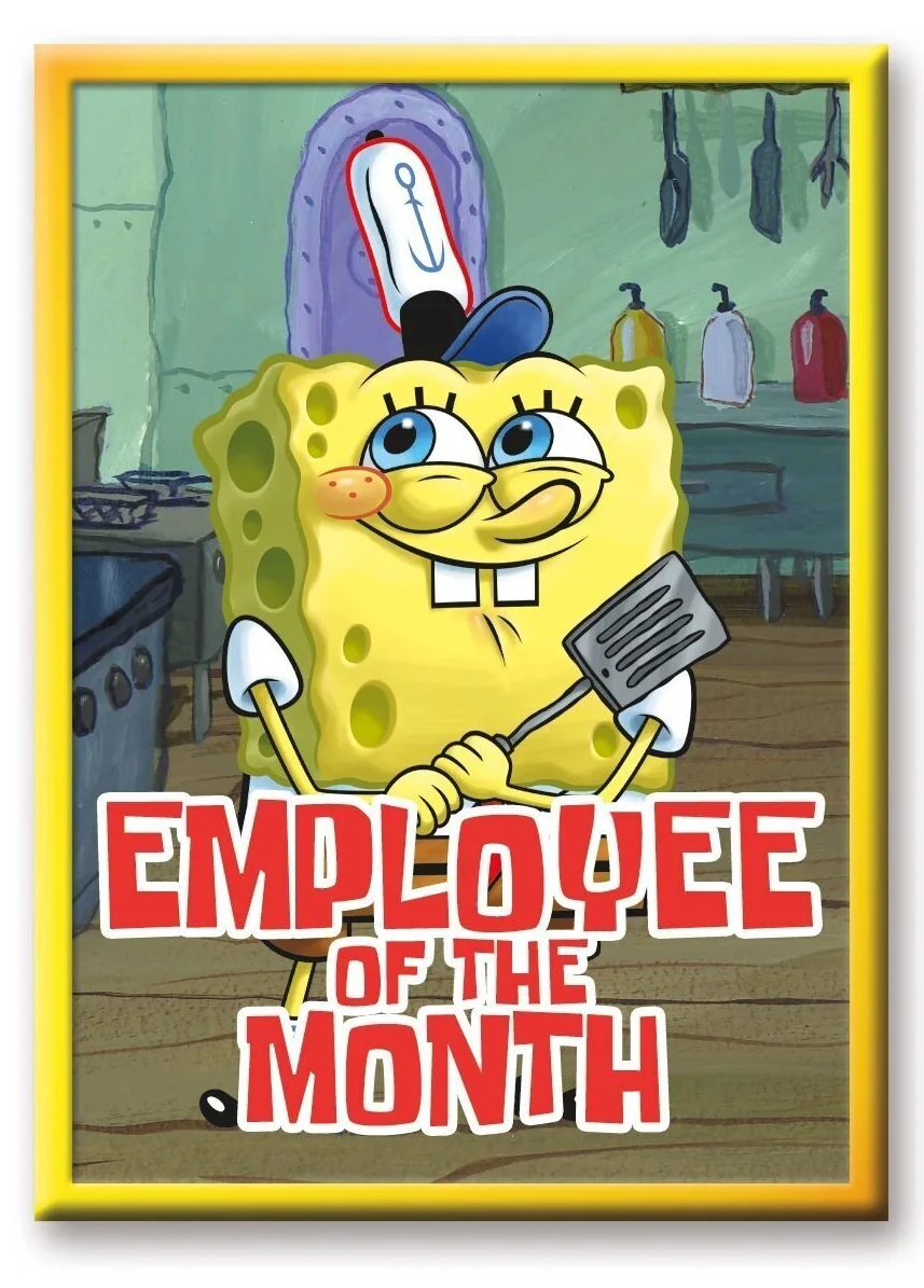 MAGNET Employee Of The Month SpongeBob SquarePants