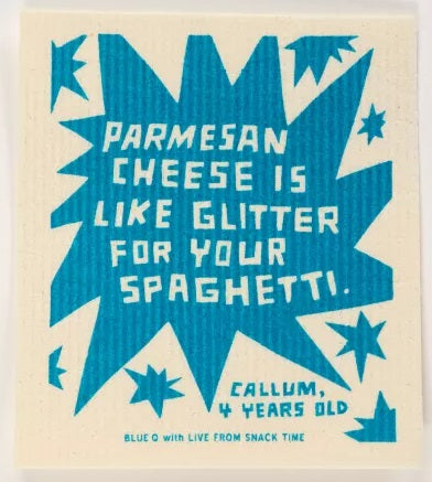 Parmesan Cheese Is Like Glitter Swedish Dishcloth