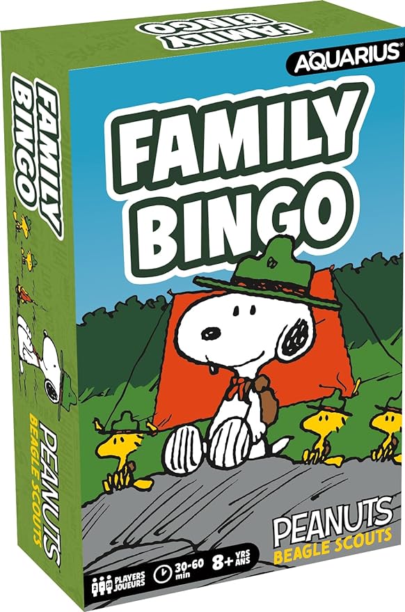 Peanuts Beagle Scouts Family Bingo Game