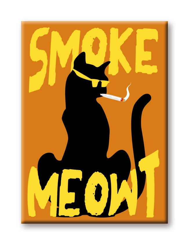 MAGNET Smoke Meowt Weed Cat