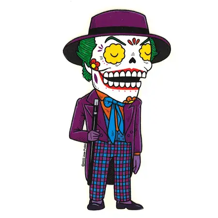 Joker Sugar Skull Sticker DC Comics