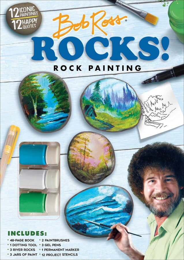 Bob Ross Rocks! Rock Painting Kit –