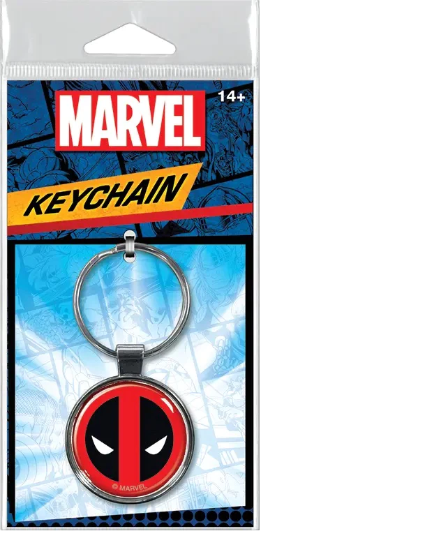 Monogram int. Schlüsselanhänger Marvel Metal Keychain Deadpool Logo