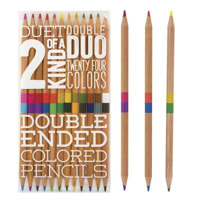 2 Of A Kind 12 Double-Ended Colored Pencils