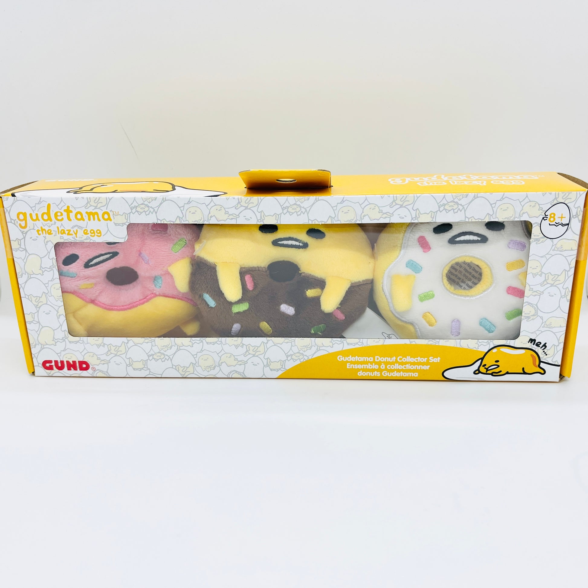 Gudetama Donut Plush Set Of Three 3.5"
