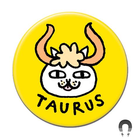 MAGNET Taurus Cat Round