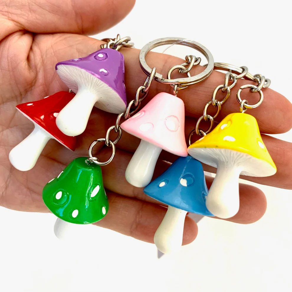Mushroom Keychain