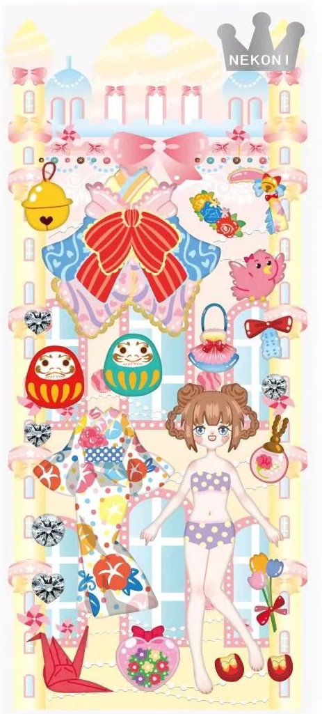 Dress Up Kawaii Stickers Nekoni –