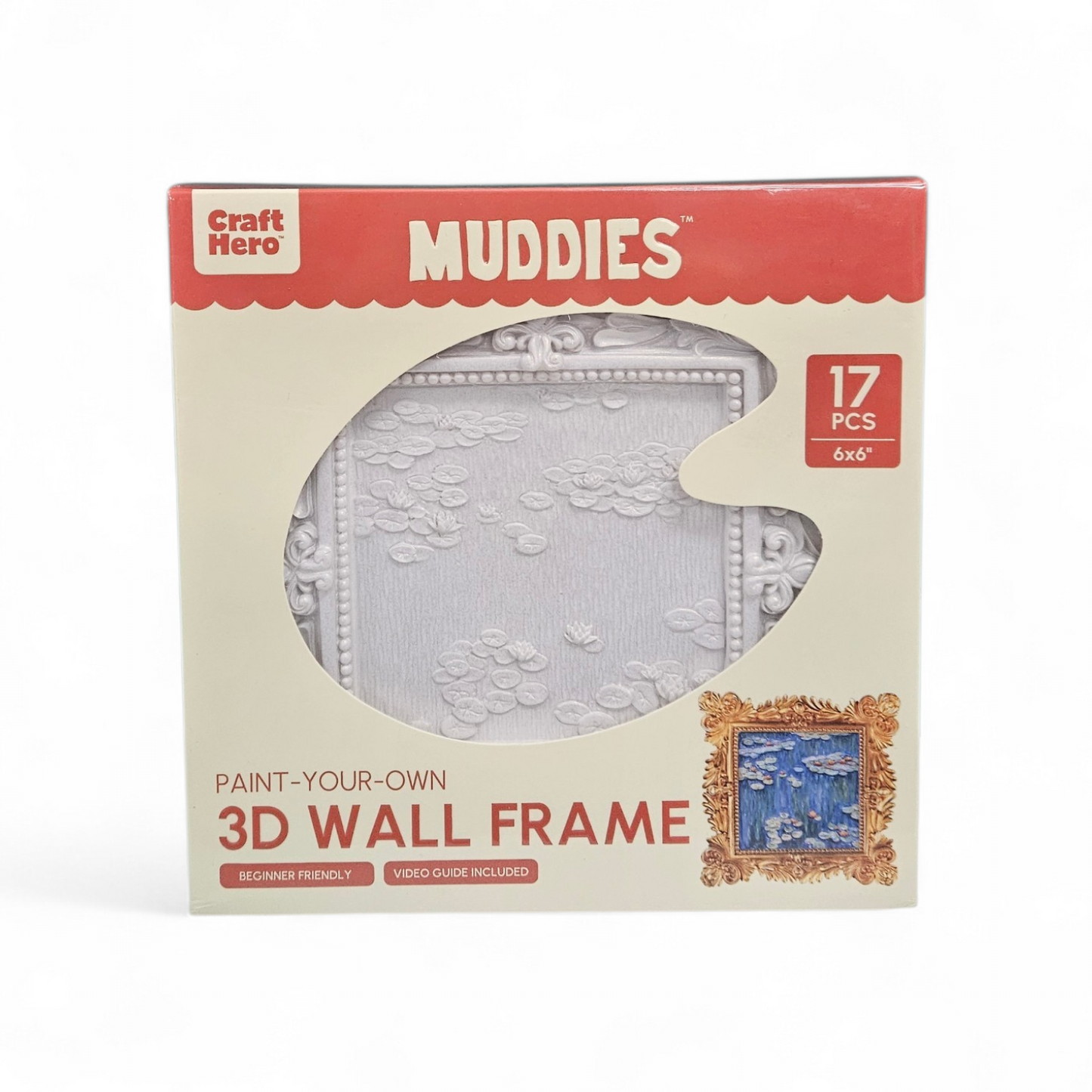 Water Lilies Paint Your Own 3D Wall Frame