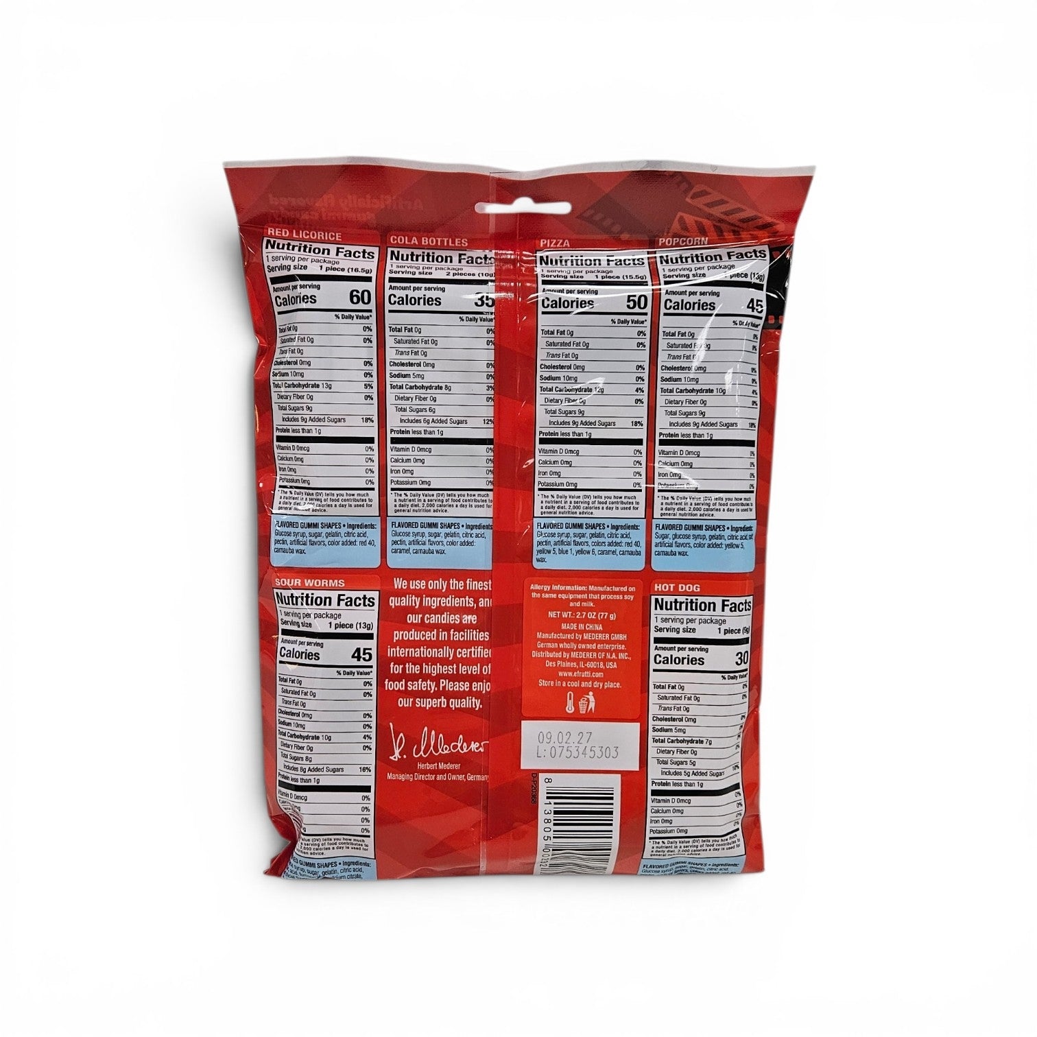 Efrutti Candy Movie Bag