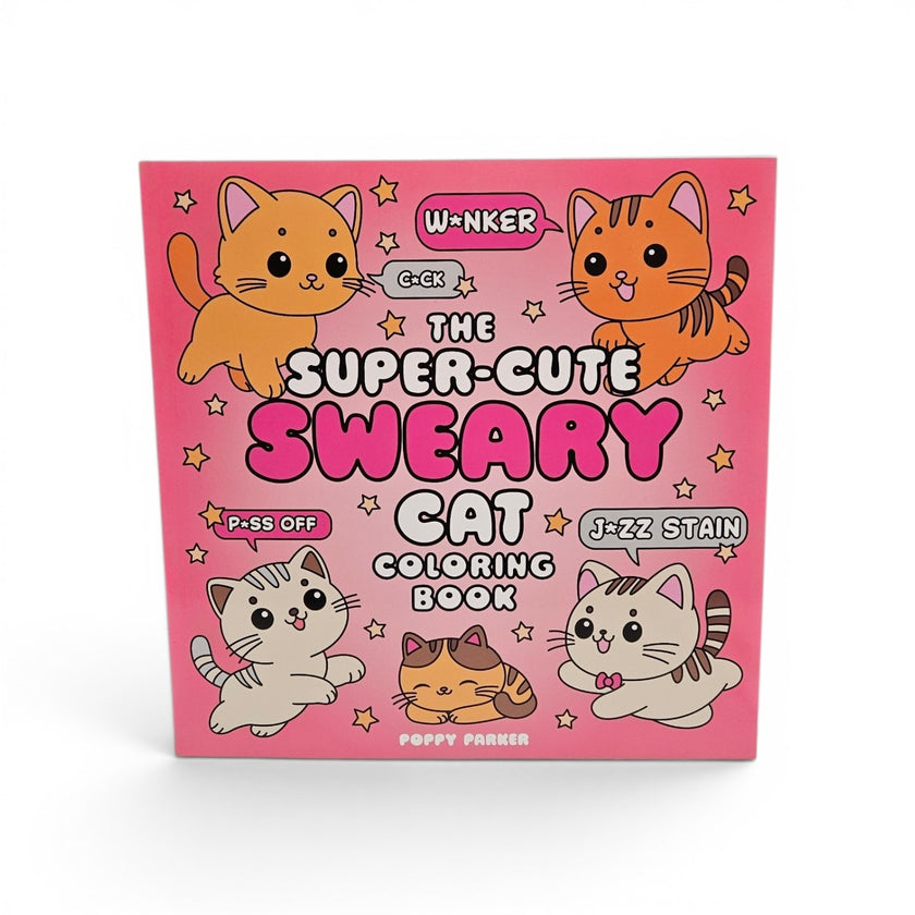 Super Cute Sweary Cat Coloring Book