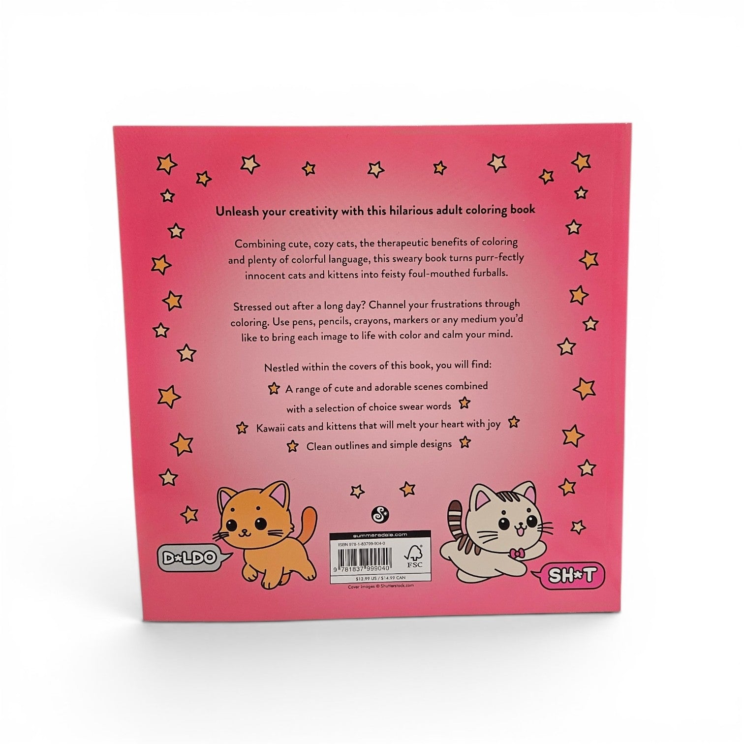 Super Cute Sweary Cat Coloring Book