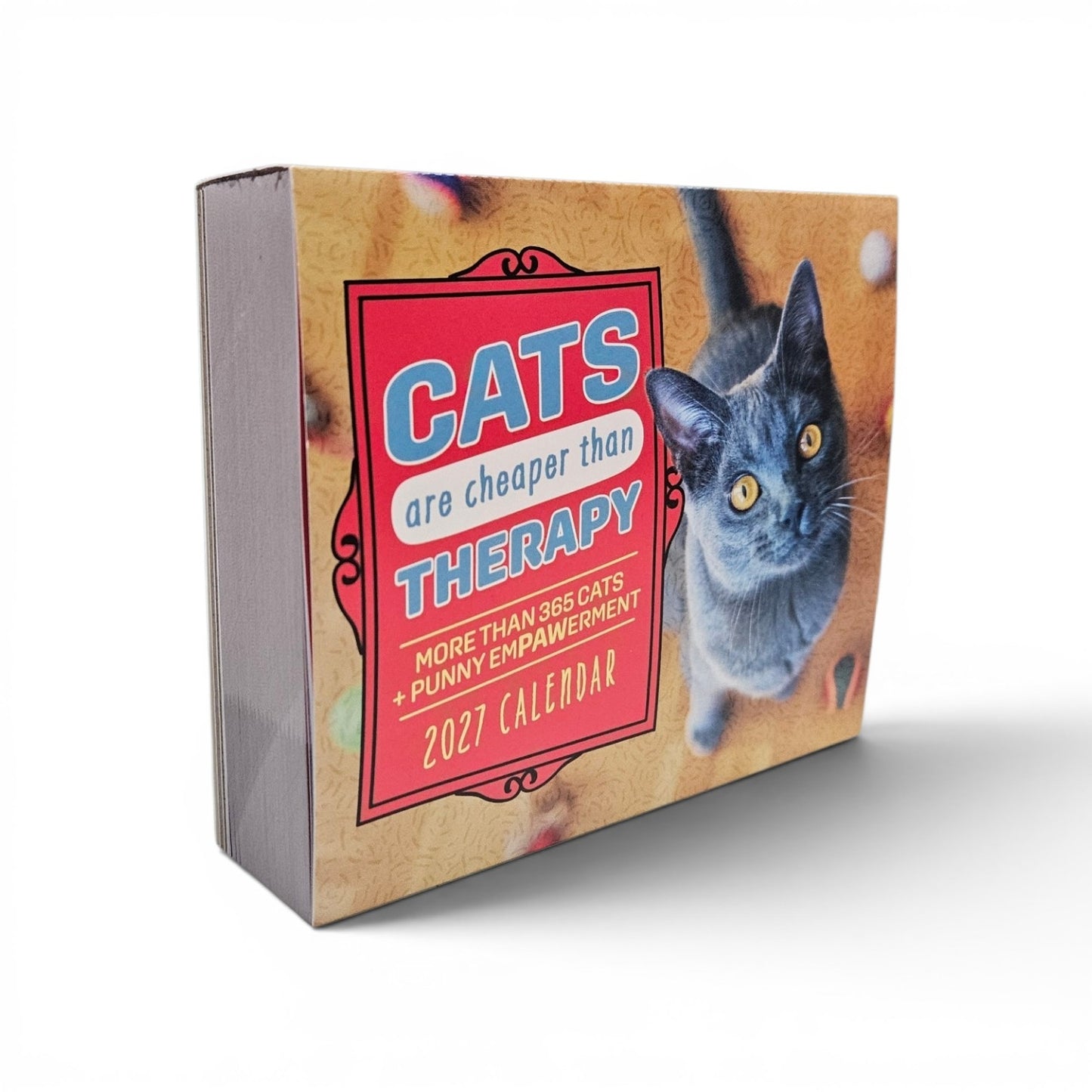 Cats Are Cheaper Than Therapy 2027 Desktop Calendar