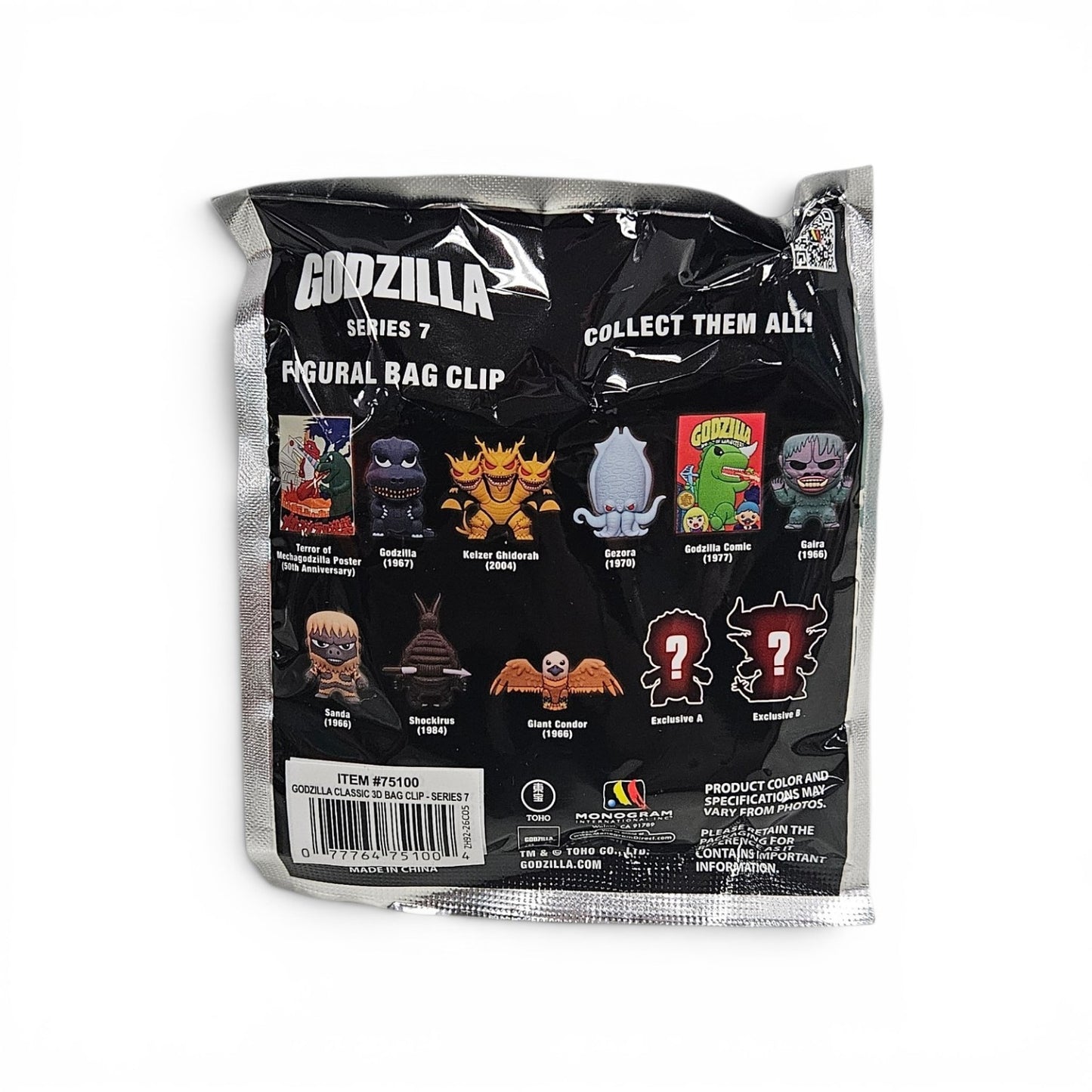 Godzilla Figural Bag Clip Series 7