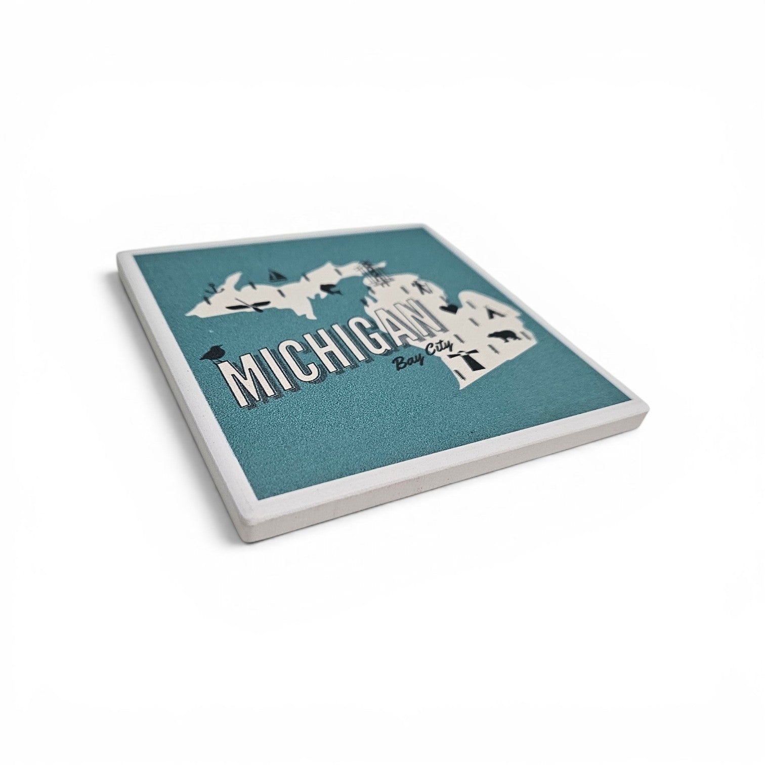 Michigan Map Coaster