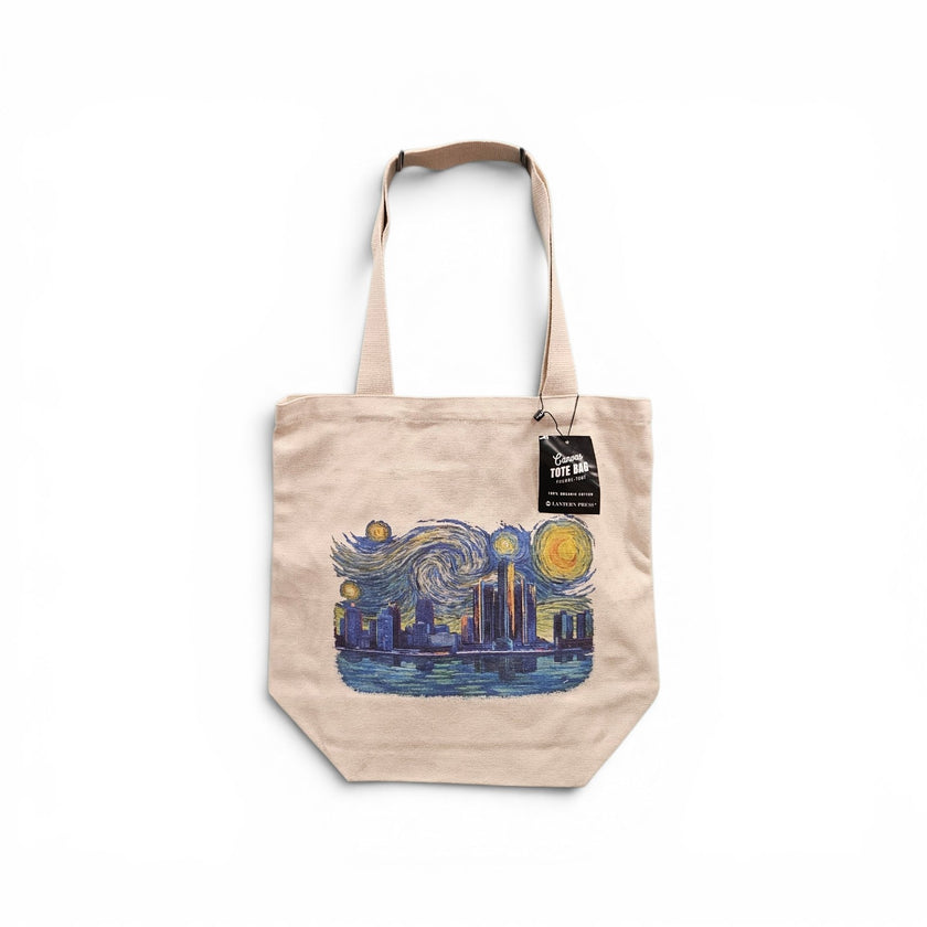 Detroit Starry Night Contour Tote