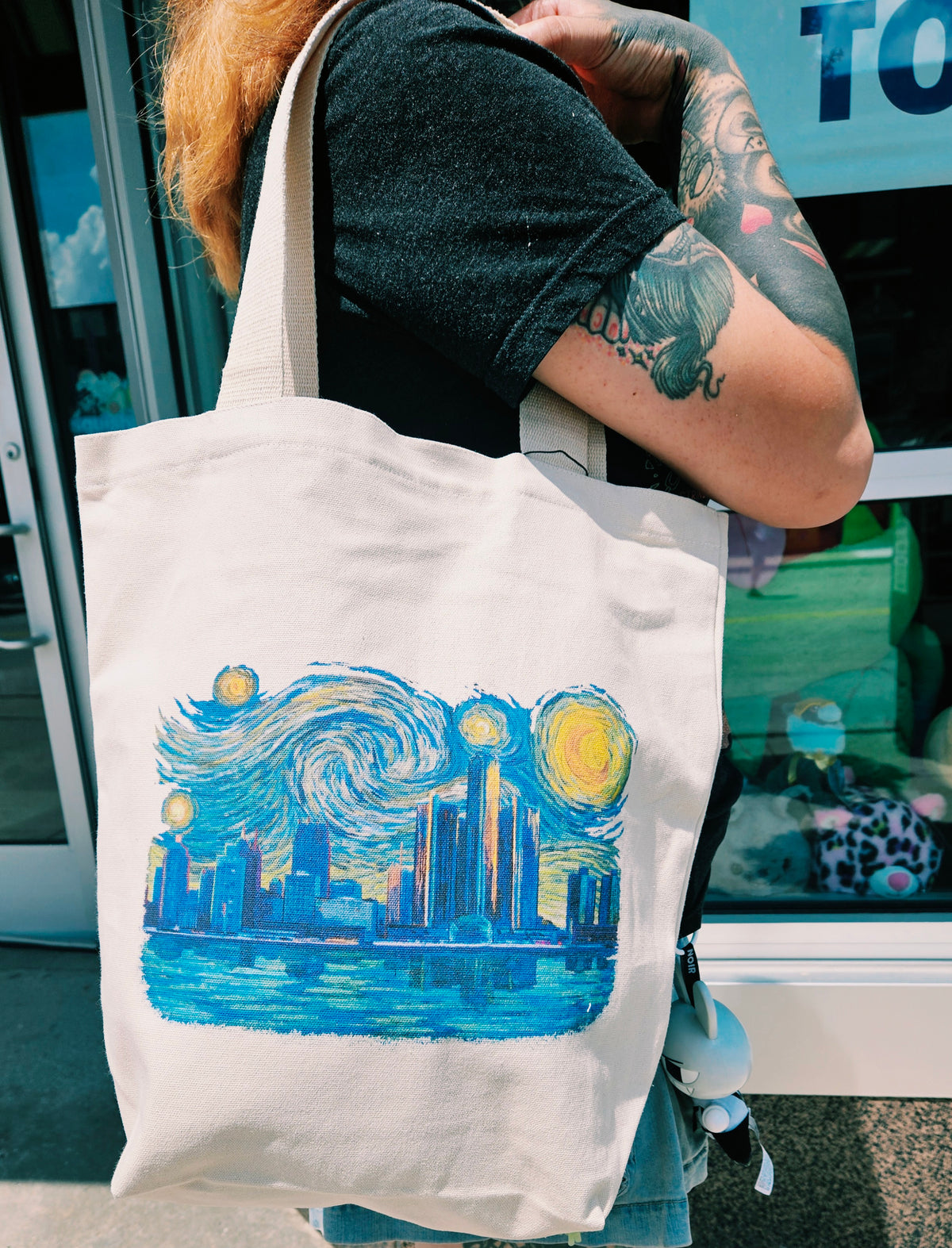Detroit Starry Night Contour Tote