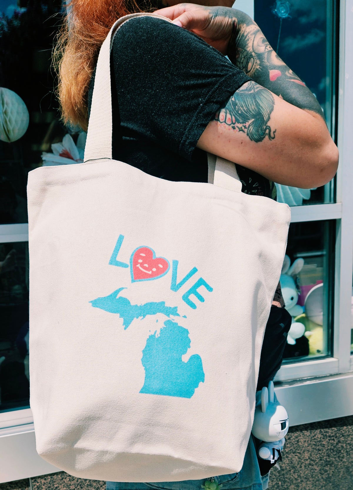 Love Michigan Tote Bag