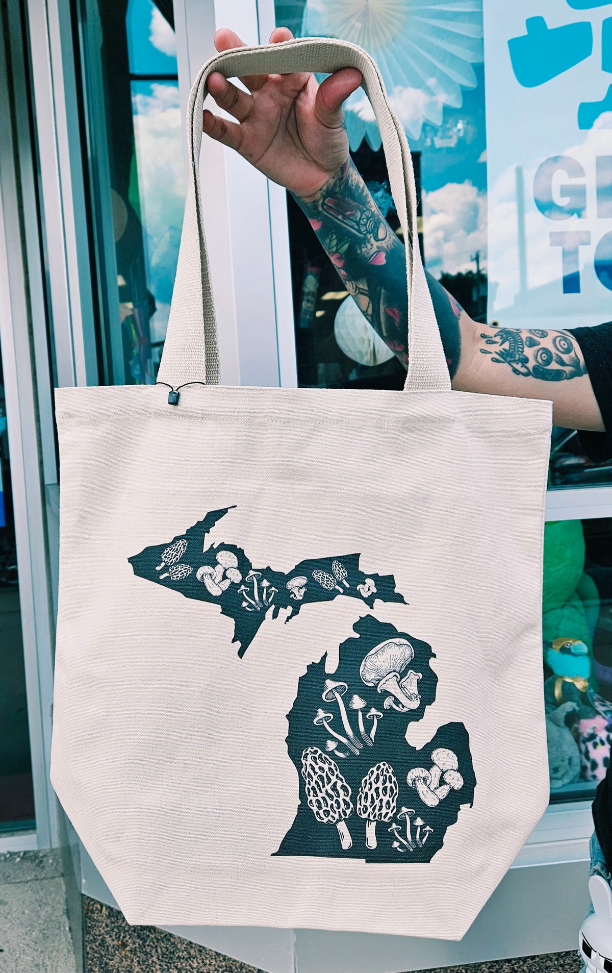 Michigan Magic Mushroom Tote Bag