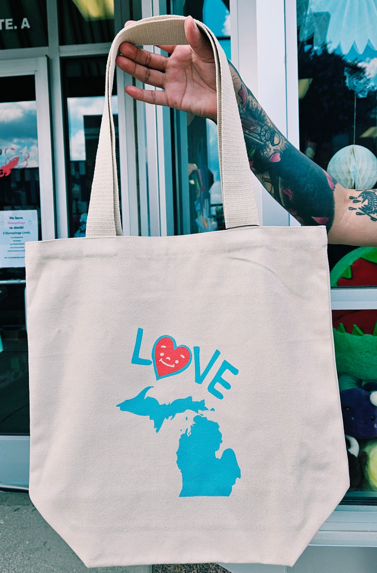 Love Michigan Tote Bag