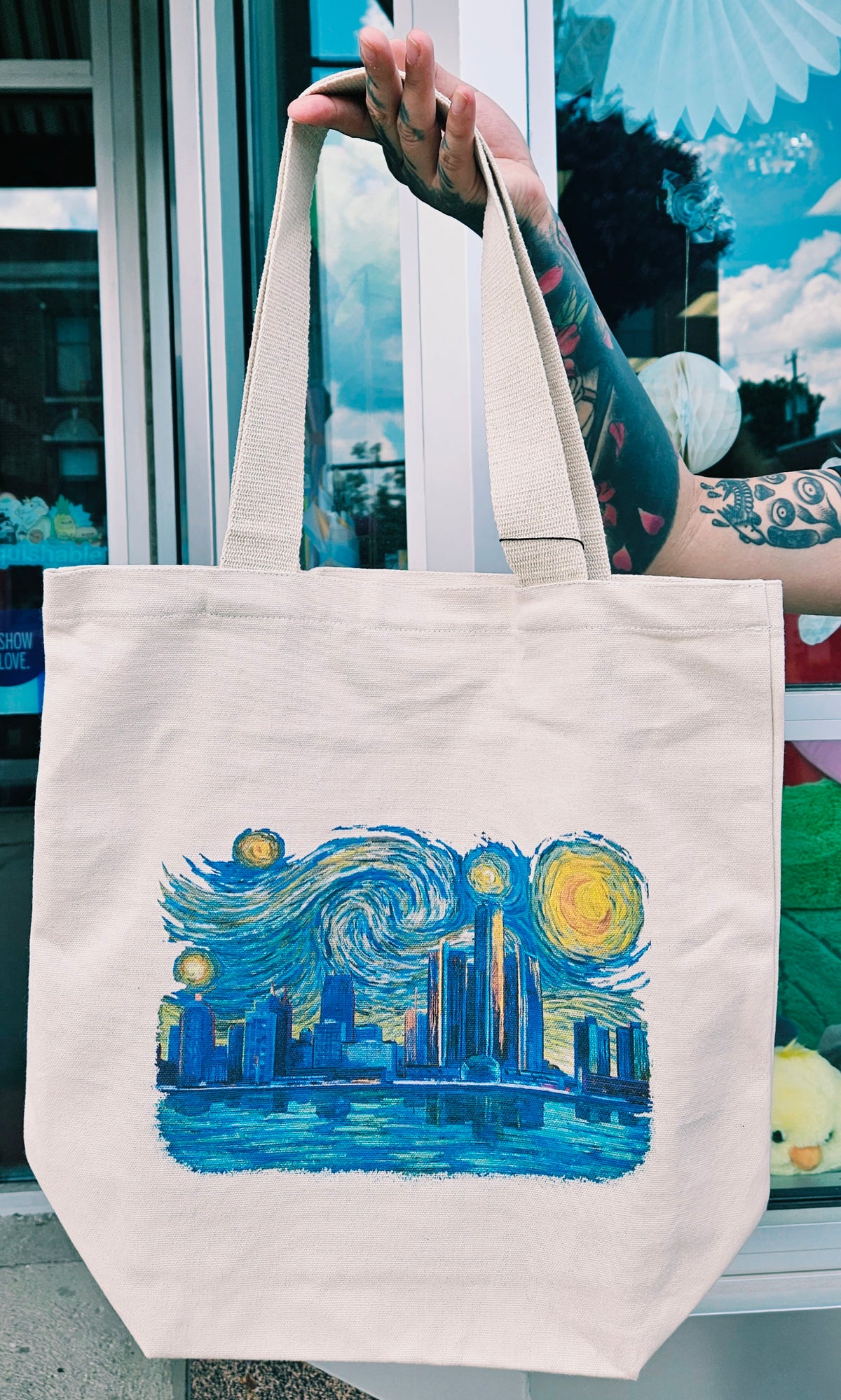 Detroit Starry Night Contour Tote