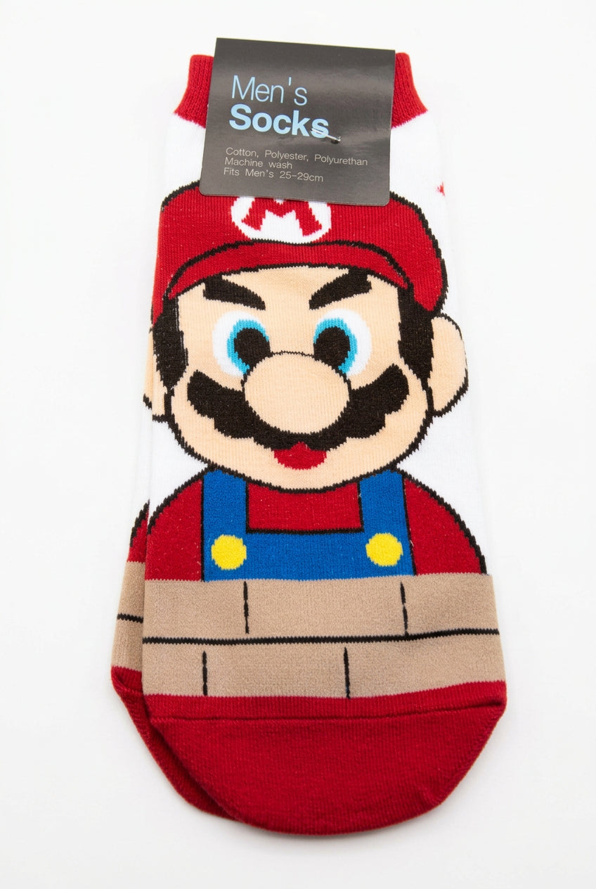 Super Mario Men's Ankle Socks