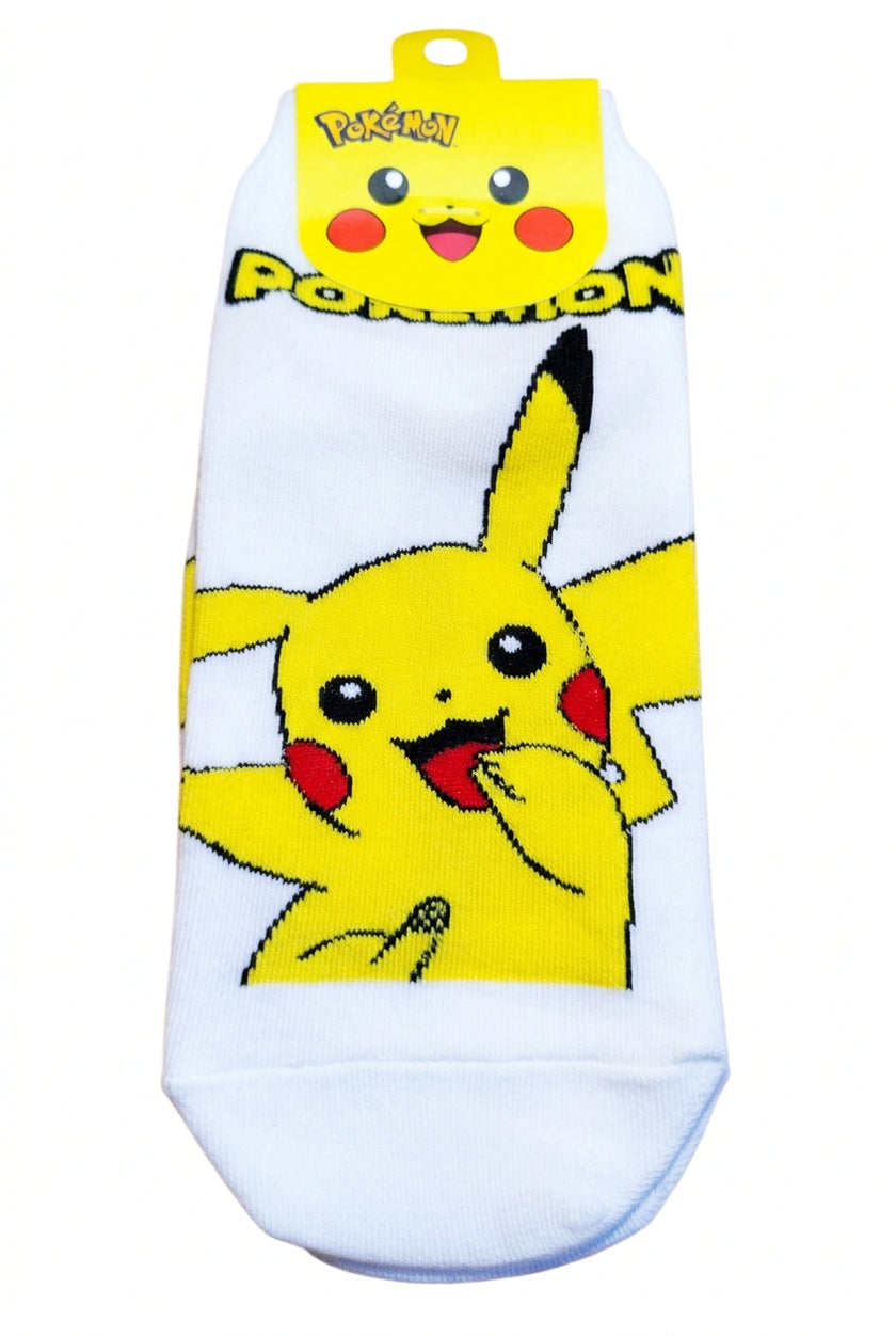 Pokemon Pikachu Kid's Ankle Socks White
