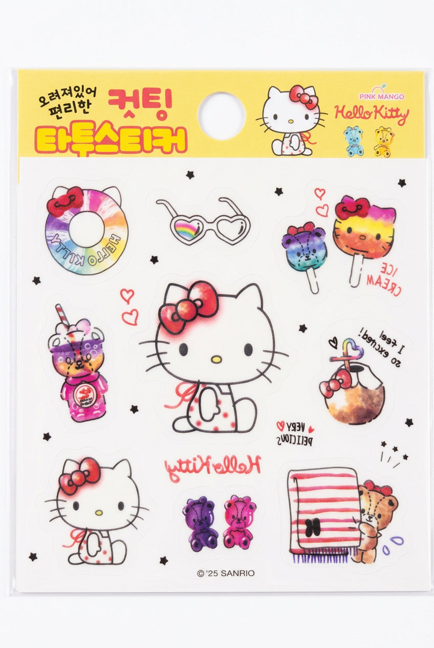 Sanrio Hello Kitty Die-Cut Tattoo Stickers – www.shoptherocket.com