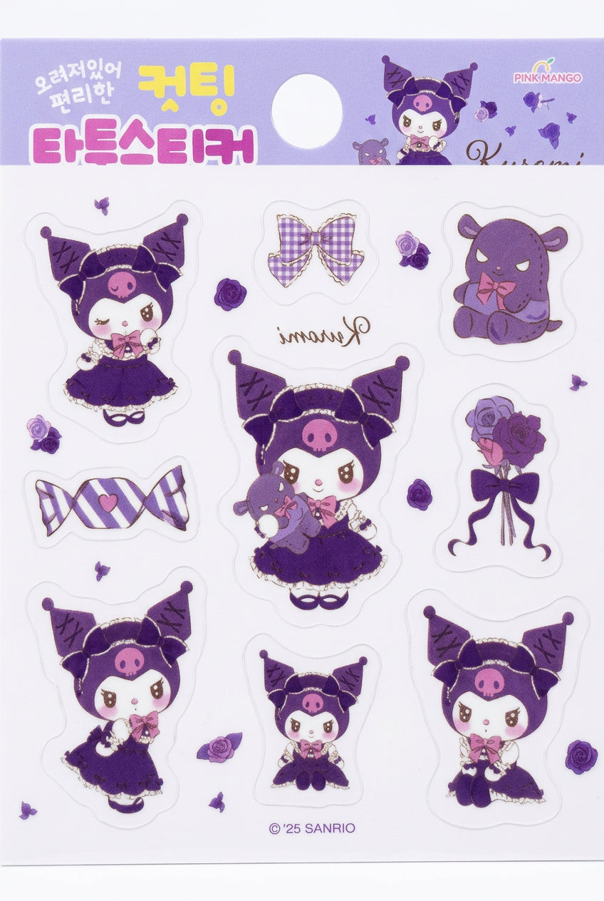 Sanrio Kuromi Die-Cut Tattoo Stickers