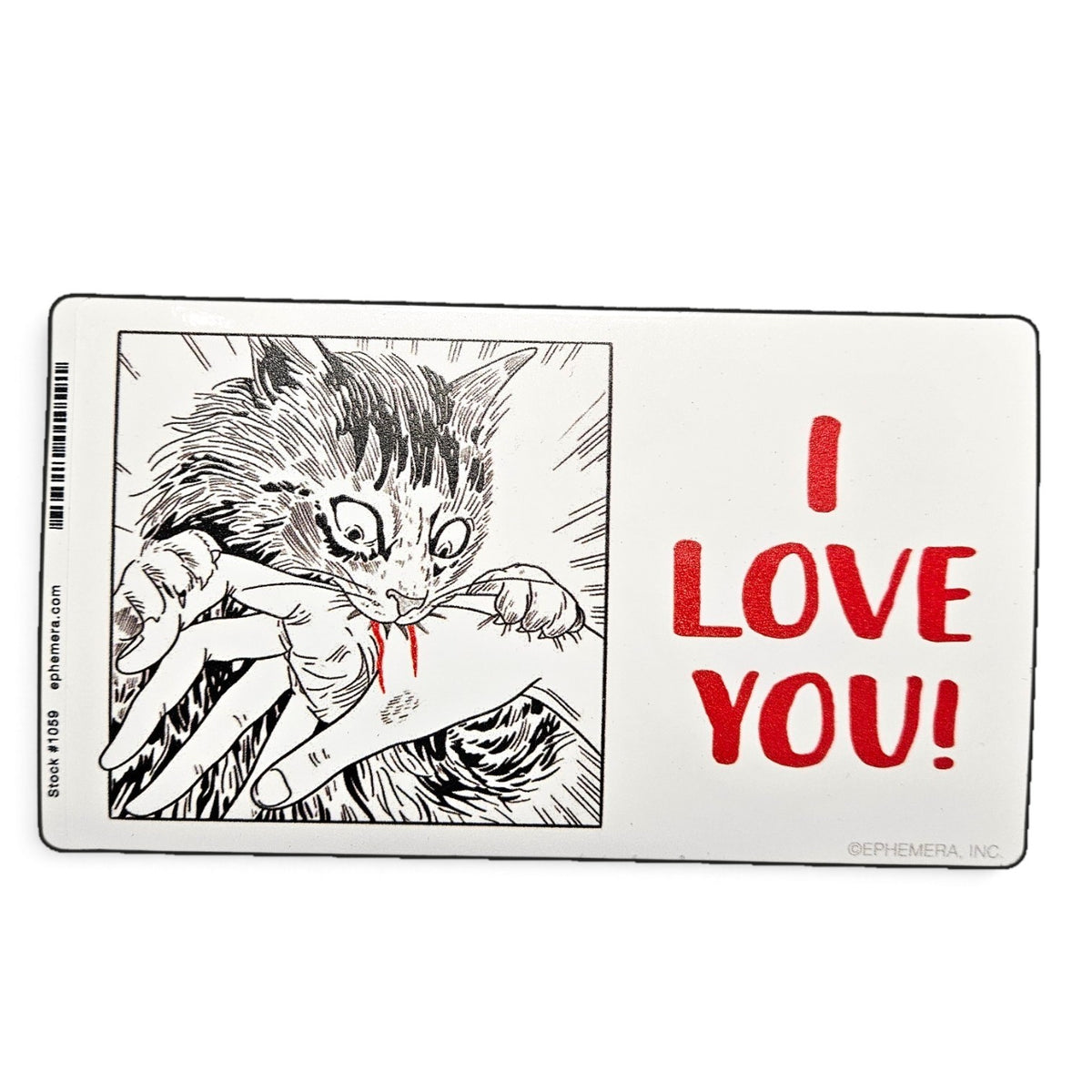 I Love You Cat Bumper Sticker