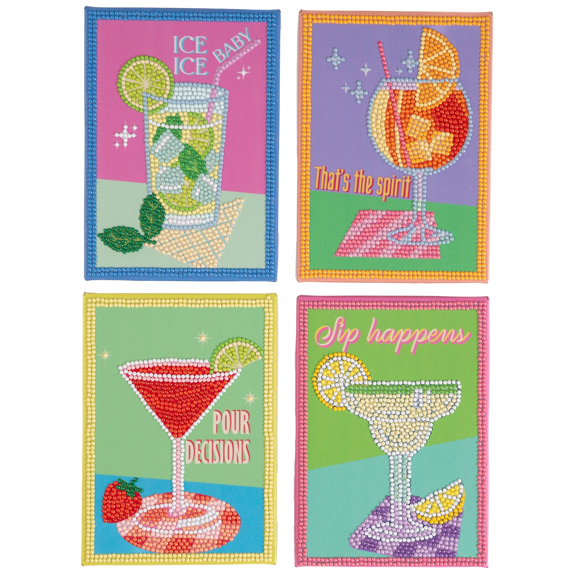 Pixelpop 5 O'Clock Somewhere Girls Night Diamond Painting Kit