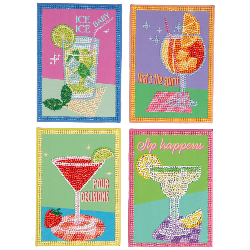 Pixelpop 5 O'Clock Somewhere Girls Night Diamond Painting Kit