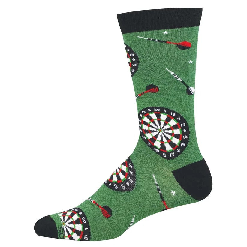 9 Darter Men's Bamboo Socks Green Heather