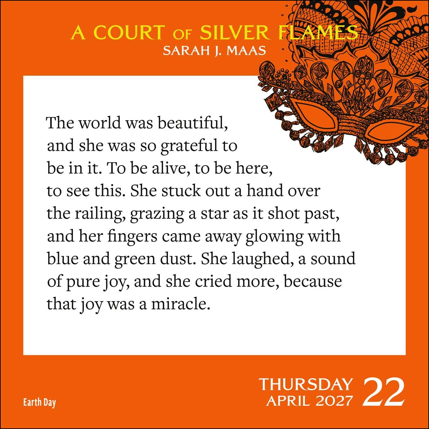 A Court of Thorns and Roses 2027 Desktop Calendar