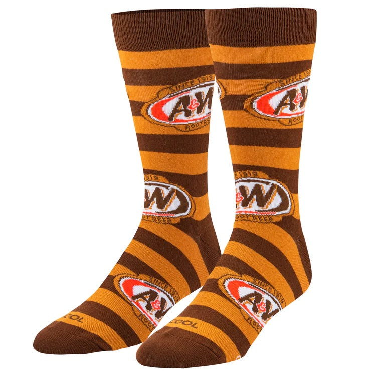 A&W Logo Stripes Men's Socks