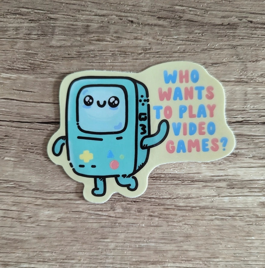 Adventure Time BMO Video Games Sticker