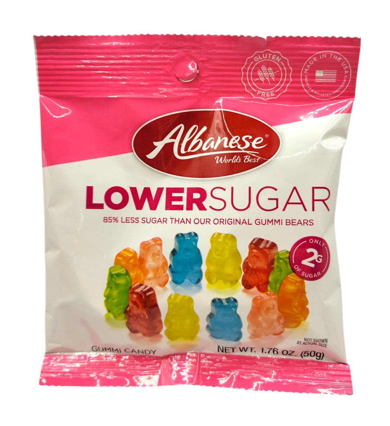 Albanese Lower Sugar Gummi Bears 1.76 oz