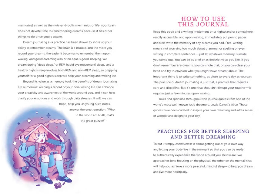 Alice's Wonderland Dream Journal