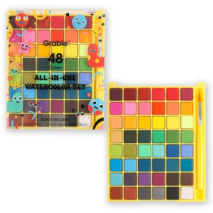 All-In-One Watercolor Set Of 48