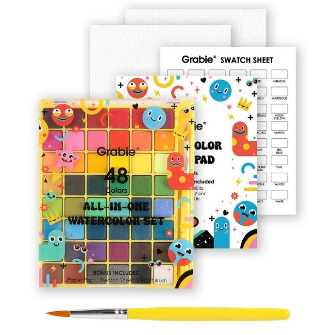 All-In-One Watercolor Set Of 48