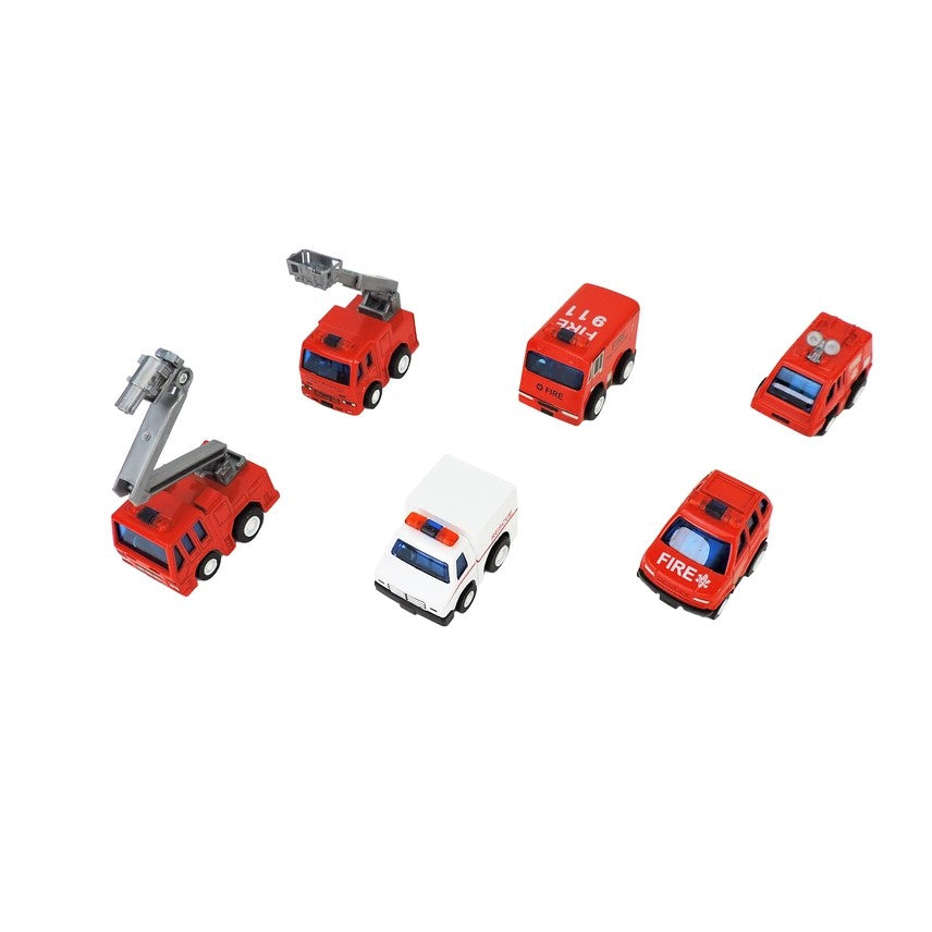Alloy Pull-Back Rescue Vehicle Assorted