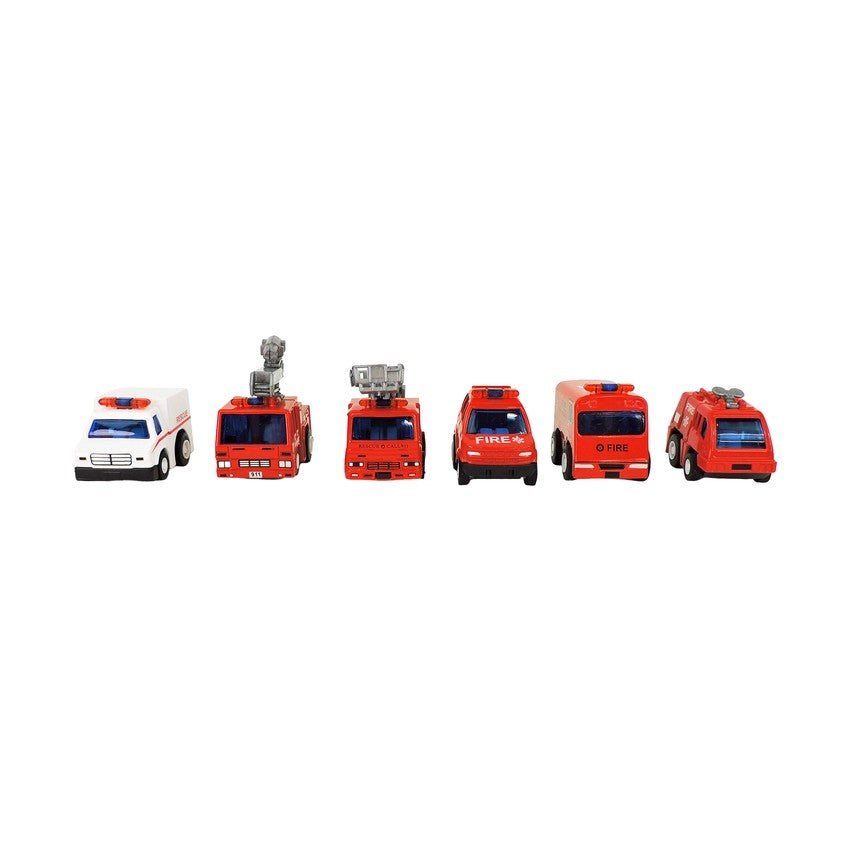 Alloy Pull-Back Rescue Vehicle Assorted